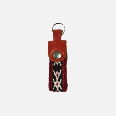 Llavero de Kilim artesanal red velvet